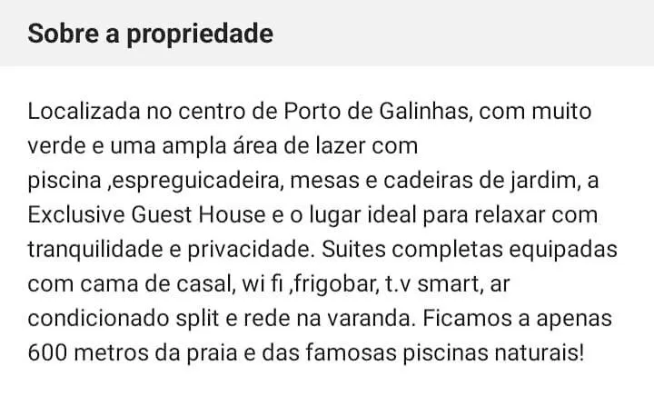 Exclusive Guest House Pôrto das Galinhas